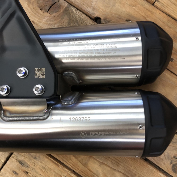 Indian FTR 1200 original exhaust silencer / muffler